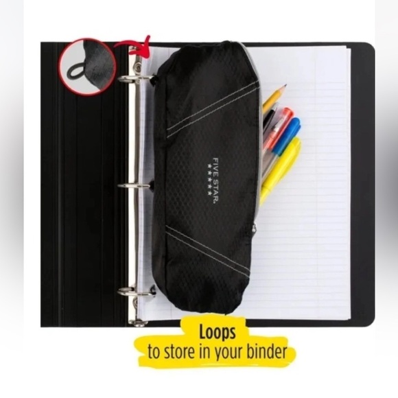 Five Star Black Convertible Pouch Bag - Picture 3 of 6